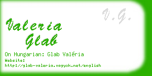 valeria glab business card